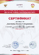 Сертификат - Джатиева Н.Г.